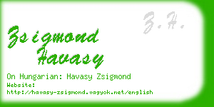 zsigmond havasy business card